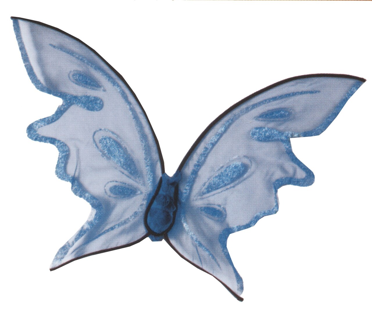 The Costume Center 30" Blue and Black Butterfly Women Adult Halloween Wings Costume Accessory